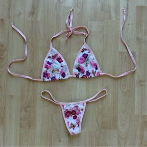 Chynna Dolls Floral Bikini Top & Bottom Set